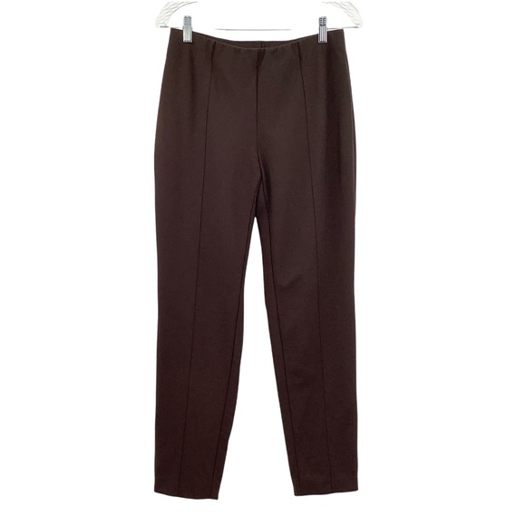 J. Jill Pants - J. Jill Brown Ponte Slim Leg Pants Small